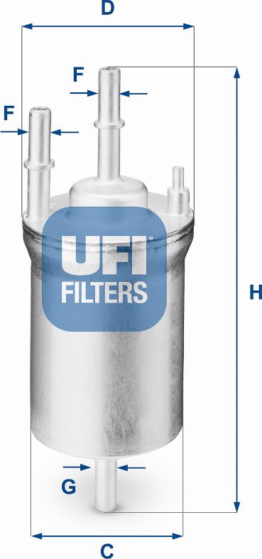 UFI 31.833.00 - Filtre à carburant cwaw.fr