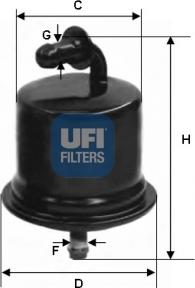 UFI 31.724.00 - Filtre à carburant cwaw.fr