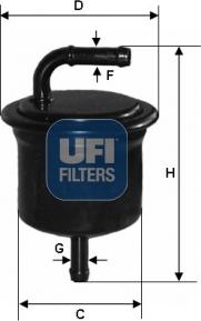 UFI 31.A16.00 - Filtre à carburant cwaw.fr