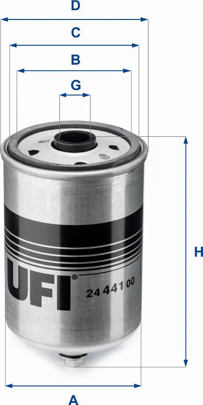 UFI 24.441.00 - Filtre à carburant cwaw.fr