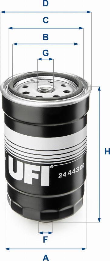 UFI 24.443.00 - Filtre à carburant cwaw.fr