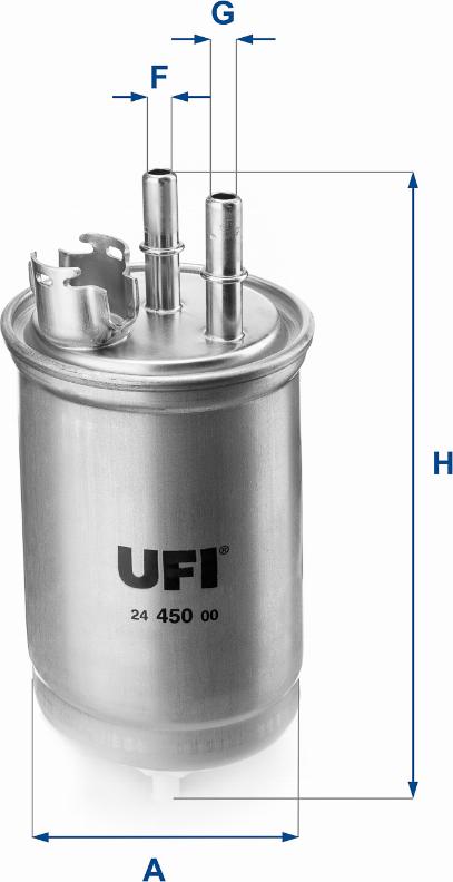 UFI 24.450.00 - Filtre à carburant cwaw.fr