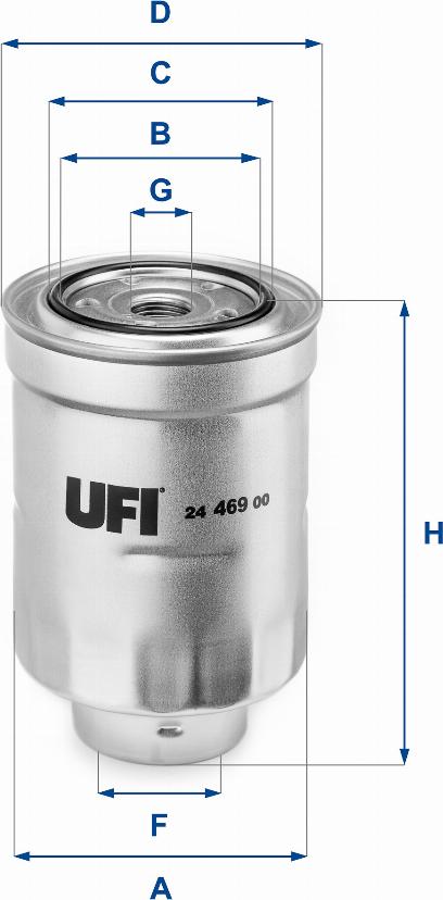 UFI 24.469.00 - Filtre à carburant cwaw.fr