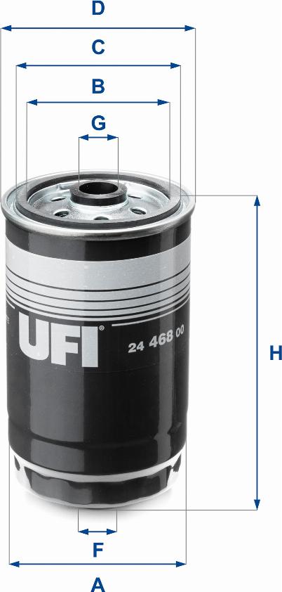 UFI 24.468.00 - Filtre à carburant cwaw.fr