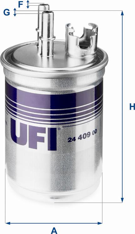 UFI 24.409.00 - Filtre à carburant cwaw.fr