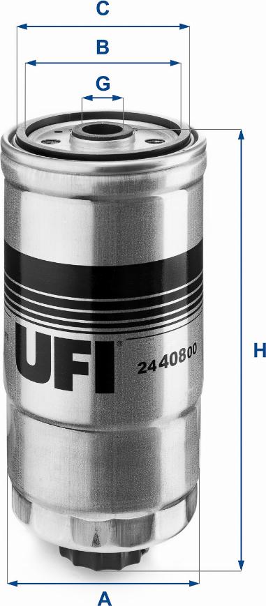 UFI 24.408.00 - Filtre à carburant cwaw.fr