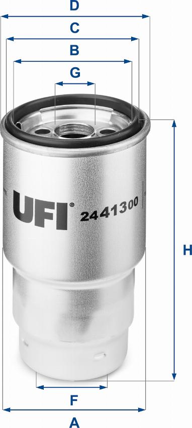 UFI 24.413.00 - Filtre à carburant cwaw.fr