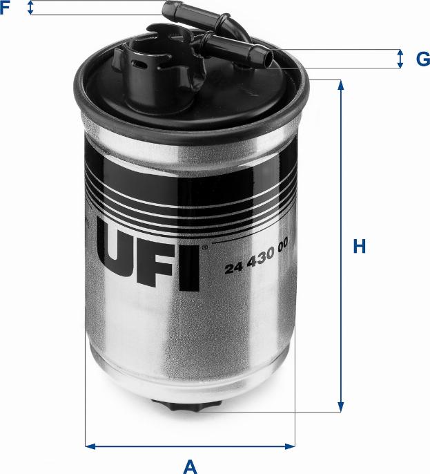 UFI 24.430.00 - Filtre à carburant cwaw.fr