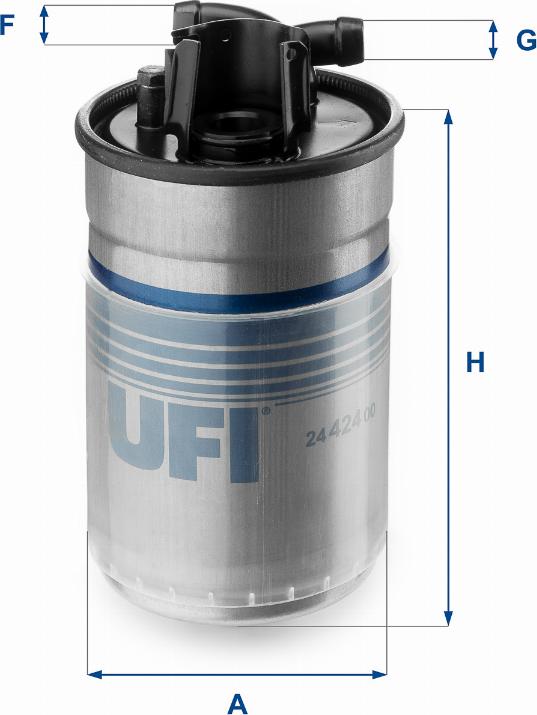 UFI 24.424.00 - Filtre à carburant cwaw.fr