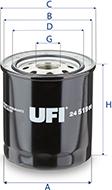 UFI 24.519.00 - Filtre à carburant cwaw.fr