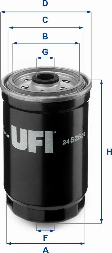 UFI 24.525.00 - Filtre à carburant cwaw.fr