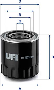 UFI 24.520.00 - Filtre à carburant cwaw.fr