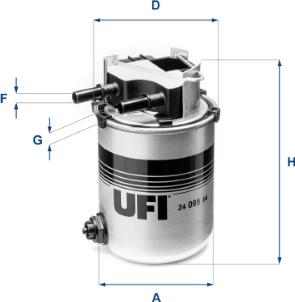 UFI 24.095.04 - Filtre à carburant cwaw.fr