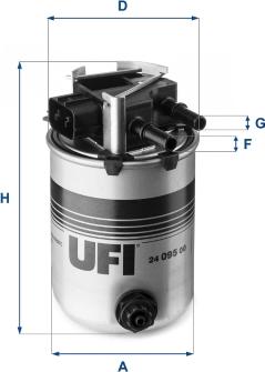 UFI 24.095.00 - Filtre à carburant cwaw.fr