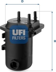 UFI 24.098.00 - Filtre à carburant cwaw.fr