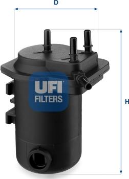 UFI 24.050.00 - Filtre à carburant cwaw.fr