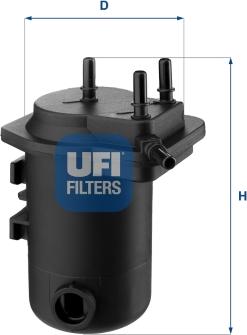 UFI 24.052.00 - Filtre à carburant cwaw.fr