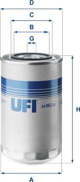 UFI 24.063.00 - Filtre à carburant cwaw.fr