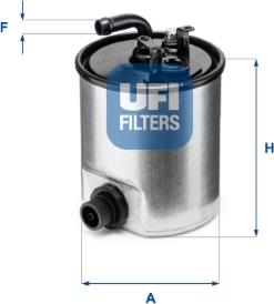 UFI 24.007.00 - Filtre à carburant cwaw.fr