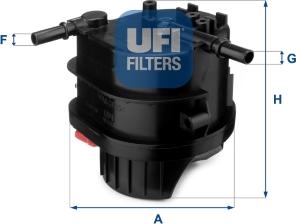 UFI 24.015.00 - Filtre à carburant cwaw.fr