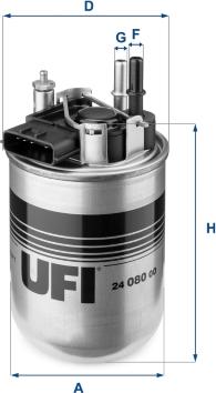 UFI 24.080.00 - Filtre à carburant cwaw.fr