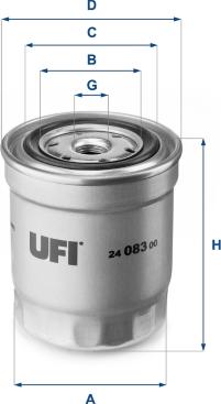 UFI 24.083.00 - Filtre à carburant cwaw.fr