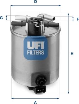 UFI 24.025.01 - Filtre à carburant cwaw.fr