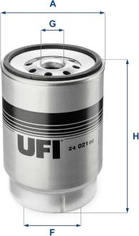 UFI 24.021.00 - Filtre à carburant cwaw.fr