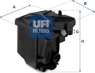 UFI 24.027.00 - Filtre à carburant cwaw.fr