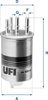 UFI 24.190.00 - Filtre à carburant cwaw.fr