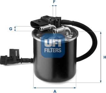 UFI 24.149.00 - Filtre à carburant cwaw.fr