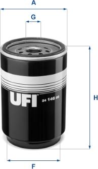 UFI 24.146.00 - Filtre à carburant cwaw.fr