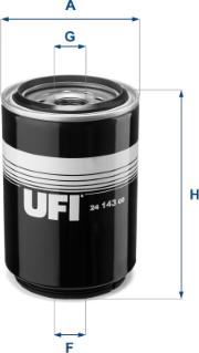 UFI 24.143.00 - Filtre à carburant cwaw.fr