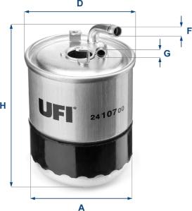 UFI 24.107.00 - Filtre à carburant cwaw.fr