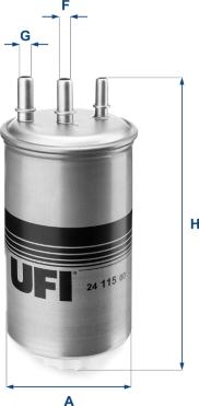 UFI 24.115.00 - Filtre à carburant cwaw.fr