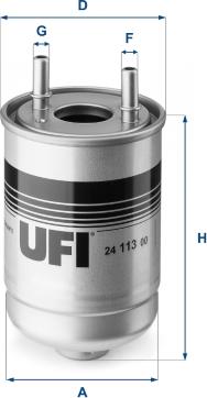 UFI 24.113.00 - Filtre à carburant cwaw.fr