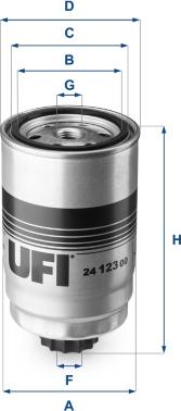 UFI 24.123.00 - Filtre à carburant cwaw.fr