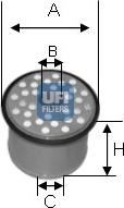 UFI 24.390.00 - Filtre à carburant cwaw.fr