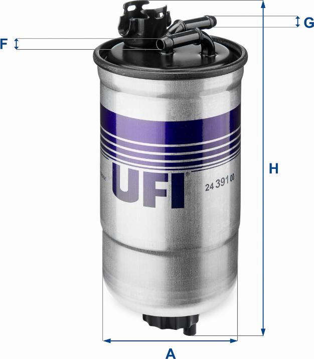 UFI 24.391.00 - Filtre à carburant cwaw.fr