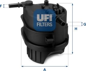 UFI 24.343.00 - Filtre à carburant cwaw.fr