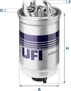 UFI 24.365.01 - Filtre à carburant cwaw.fr