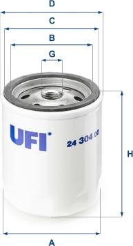 UFI 24.304.00 - Filtre à carburant cwaw.fr