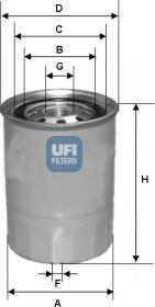 UFI 24.339.00 - Filtre à carburant cwaw.fr