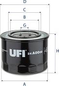 UFI 24.A00.00 - Filtre à carburant cwaw.fr