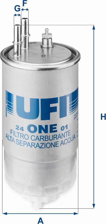 UFI 24.ONE.01 - Filtre à carburant cwaw.fr