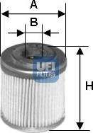 UFI 25.588.00 - Filtre à huile cwaw.fr