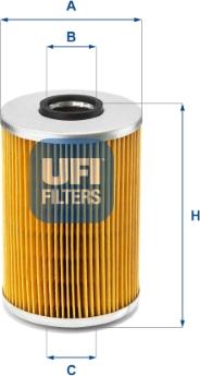 UFI 25.539.00 - Filtre à huile cwaw.fr