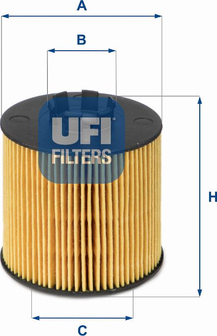 UFI 25.047.00 - Filtre à huile cwaw.fr