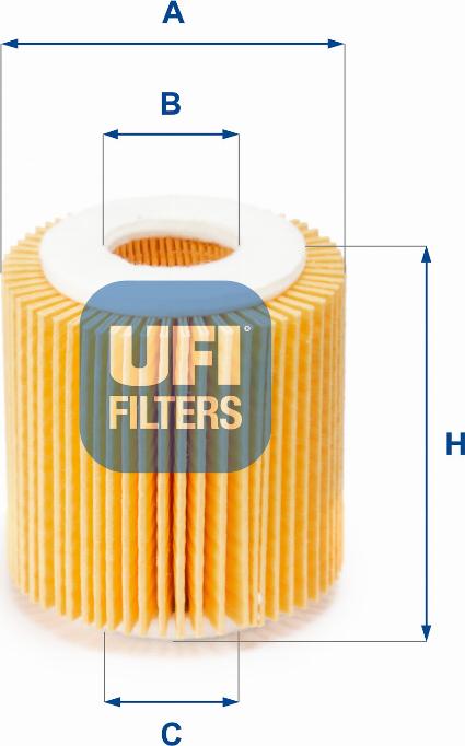 UFI 25.056.00 - Filtre à huile cwaw.fr