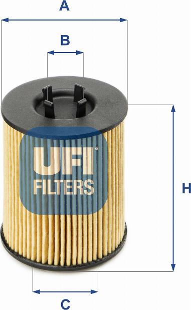 UFI 25.017.00 - Filtre à huile cwaw.fr